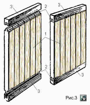 Пример изготовления щитовой двери с простыми наконечниками